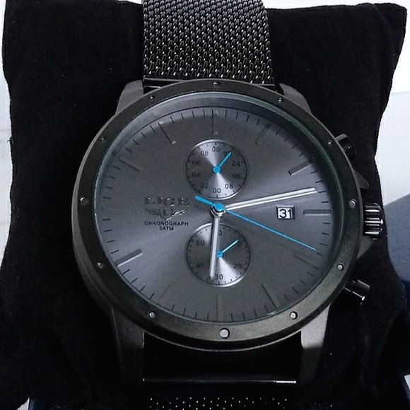 New w/Box Men's Stainless Steel Luxury Watch - Picture 3 of 7